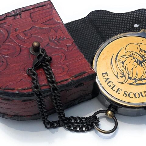 Eagle Compass Engraved Vintage Style Working Compass Gift