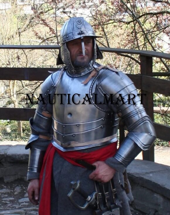 NauticalMart Medieval Reenactment Knight Half Suit of Armor