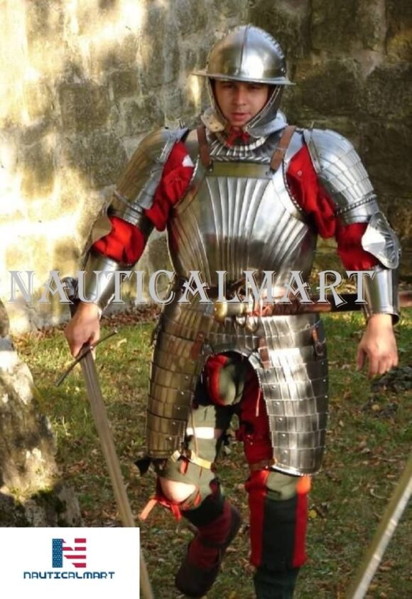 NauticalMart Medieval Combat Half Suit of Armor Knight Costume - LARP