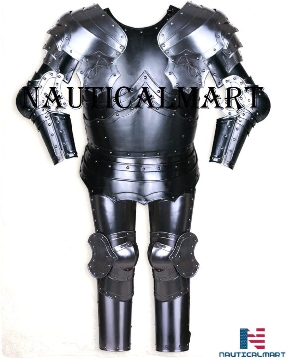 NauticalMart Medieval Half Suit of Armor Steel 18 gauge Shining Knight