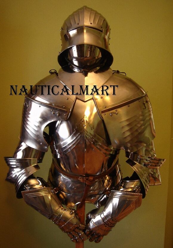 NauticalMart Medieval German Gothic Half Suit of Armor Steel Plate Armour