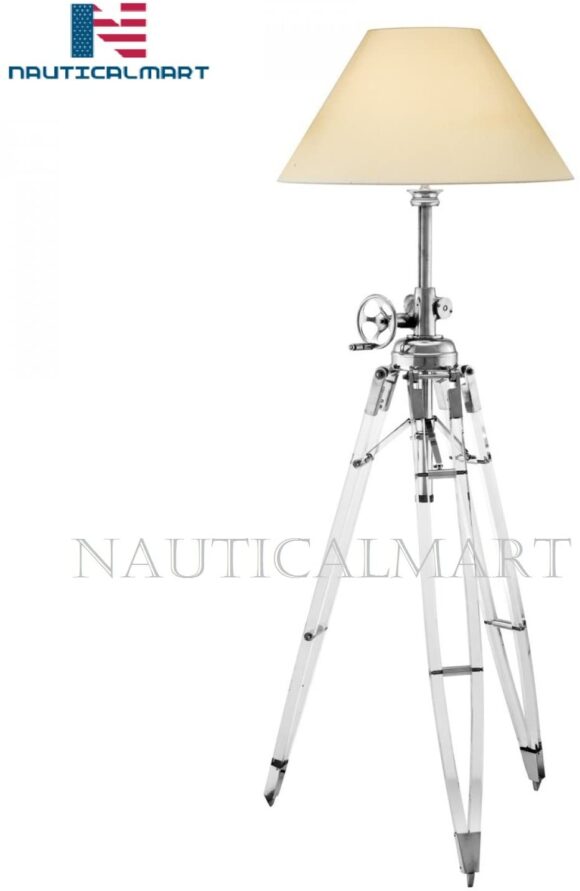 Retro Vintage Floor Lamp Royal Marine Acrylic