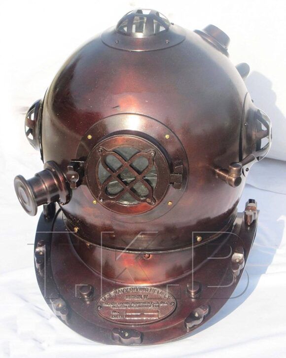 NauticalMart Antique U.S Navy Mark IV Model Diving Divers Helmet Solid Steel 18 INCH