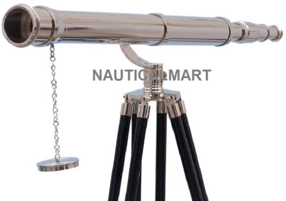 Nauticalmart Floor Standing Chrome Galileo Telescope 65"