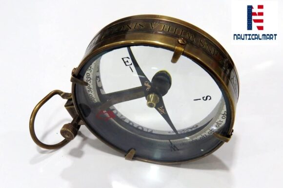 NauticalMart Brass Compass A Thousand Miles Journey Begins with A Single Step