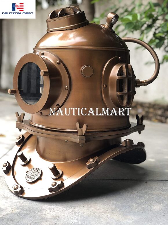 Nautical-Mart Boston Antique 18" Diving Helmet U.S Navy deep Sea Vintage Divers Helmet Replica