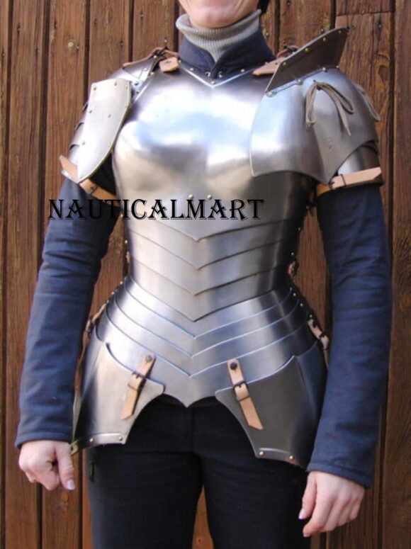 NauticalMart Medieval Female Fantasy Knight Armor Cuiasss Breastplate with Pauldrons