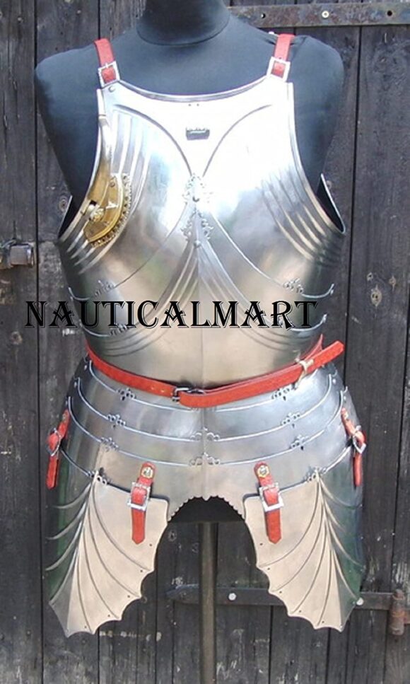 NAUTICALMART Medieval Knight Reenactment Steel Armour Breastplate Halloween