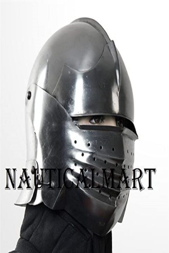 Steel Italian Sallet Medieval Functional Sparring Helmet SCA LARP