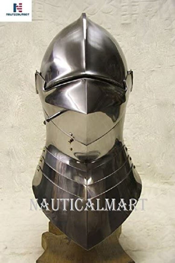 NauticalMart Medieval Knight Armor Helmet English Closed Halloween Costume