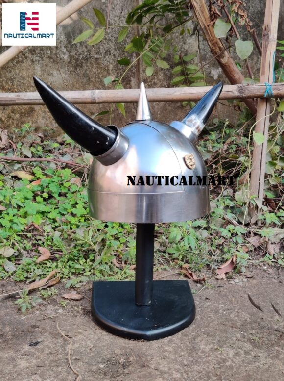 Nautical-Mart IR80581A - Armor Helmet w/Buffalo Horns