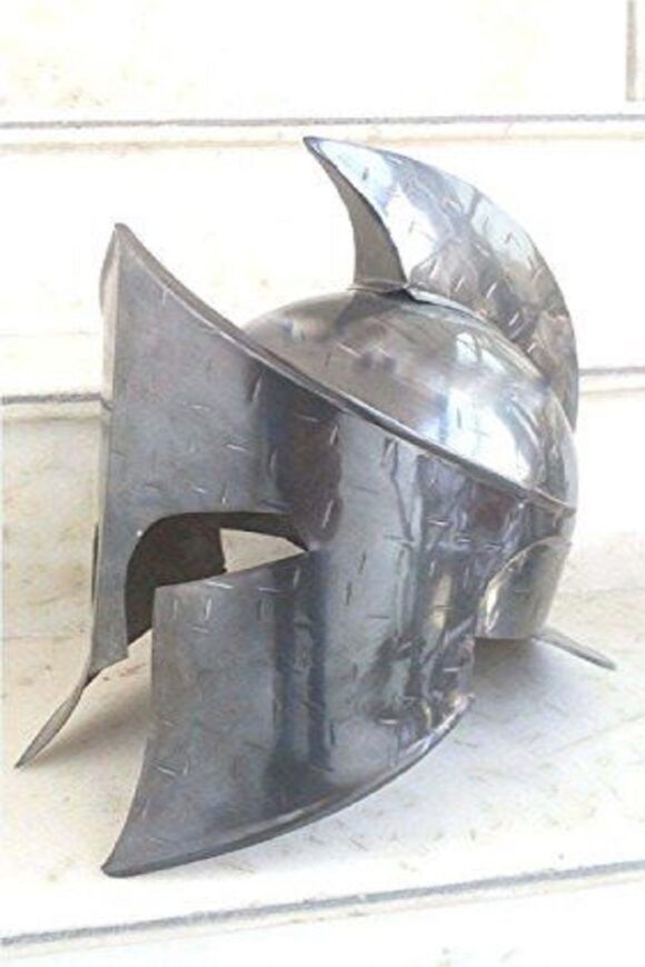 Medieval Spartan Helmet Rise of Empire 300 Armor Helmet Black Antique