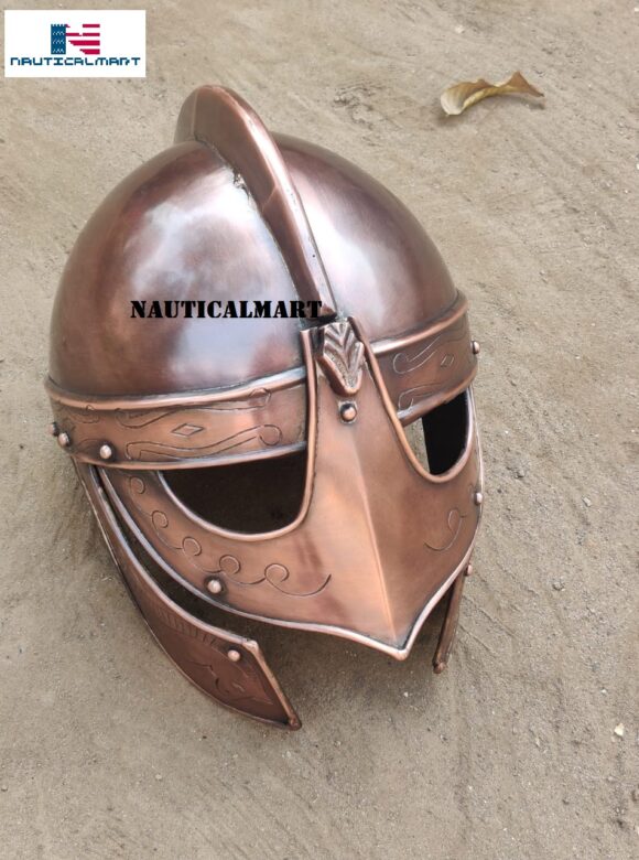 IR80557B - Viking Wolf Armor Helmet Copper Finish