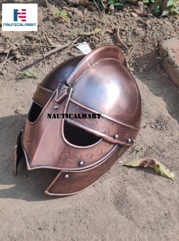 IR80557B - Viking Wolf Armor Helmet Copper Finish - Image 3