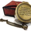 Brass Engraved Compass Directional Pocket Working Compass with Stamped Leather Case Personalized Gift for Anniversary, Birthday, Love, Sorry, Valentines Day, Keepsakes, Old Memories, Love Momentos