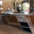 Nautical-Mart Aviator Wing Desk Aluminium Table Aviator Furniture (Right, 70 Inches) - Image 3
