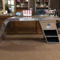 Nautical-Mart Aviator Wing Desk Aluminium Table Aviator Furniture (Right, 70 Inches)