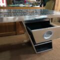 Nautical-Mart Aviator Wing Desk Aluminium Table Aviator Furniture (Right, 70 Inches) - Image 2
