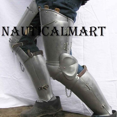 Nauticalmart Medieval Knight Wearable Fully Functional Leg Armor