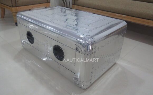 NauticalMart Vintage Blackhawk Coffee Table Furniture