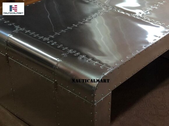 NauticalMart Aviator Coffee Table Desk - Image 3