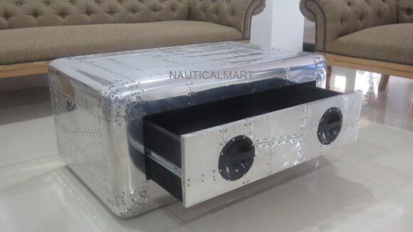 NauticalMart Vintage Blackhawk Coffee Table Furniture - Image 2