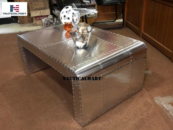 NauticalMart Aviator Coffee Table Desk