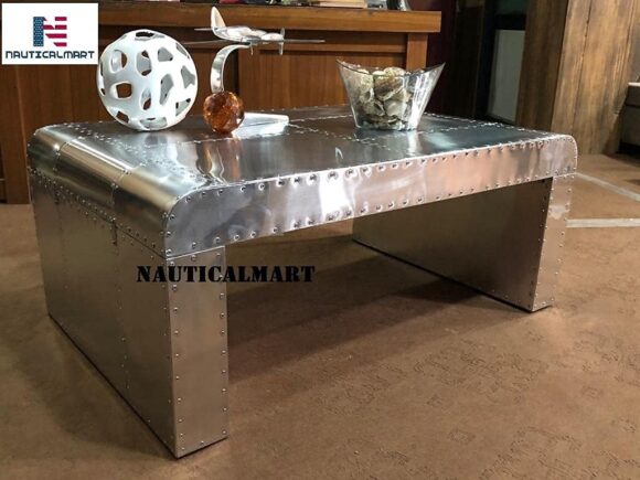 NauticalMart Aviator Coffee Table Desk - Image 5