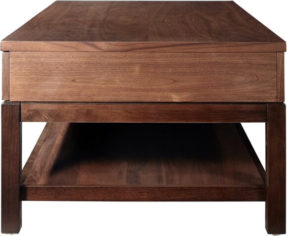 NauticalMart Food & Wine Estate Collection Coffee Table, Dark Chocolate/Walnut - Image 5