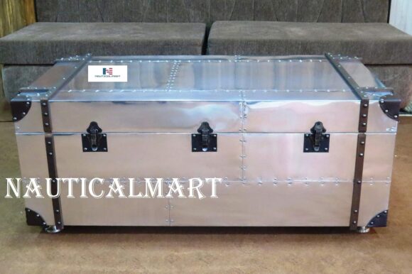 NauticalMart Richards' Trunk Coffee Table - Image 4