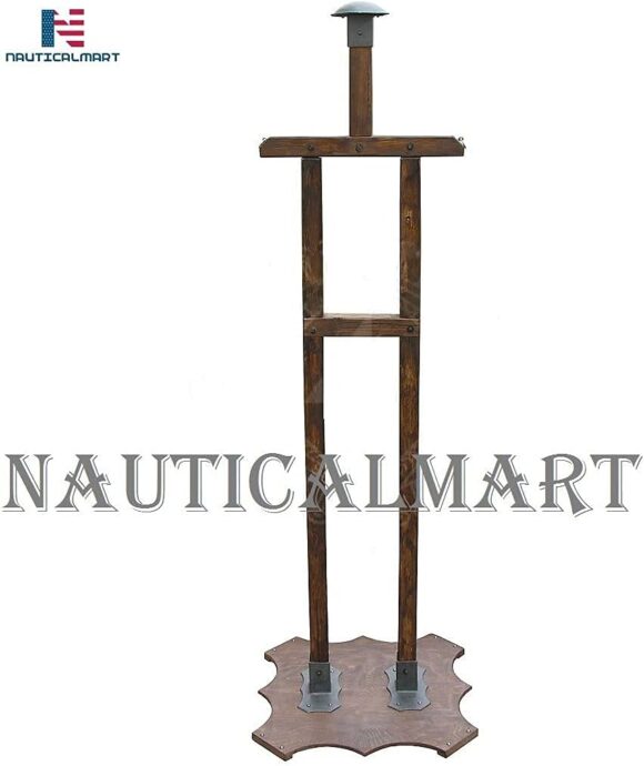 NauticalMart Wooden armor stand Viking Suit of Armor Display Stand Cosplay LARP Knight Armour Decorative Rack Stand Medieval Costume