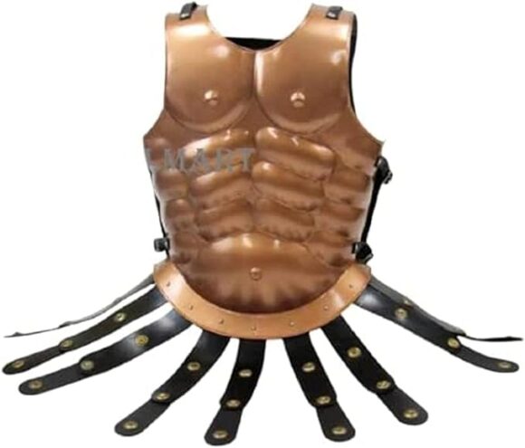 Medieval Roman Greek Muscle Body Armor Halloween Cuirass Copper Finish