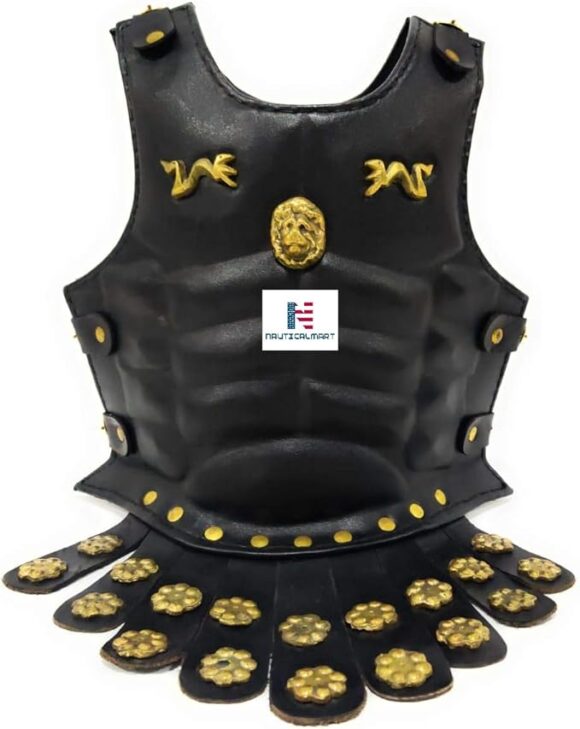 Nautical-Mart Black Greek Roman Muscle Armor Cuirass Medieval Halloween Costume (design 3) - Image 2