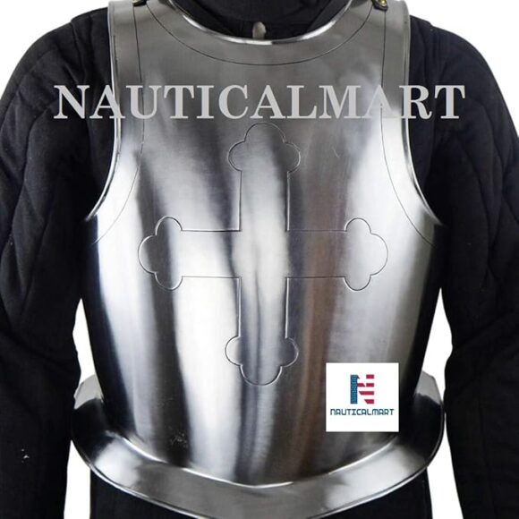 Armor Templar Medieval Breastplate Silver - Image 2