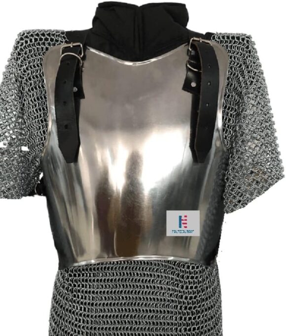 Steel Breastplate Knight Armor Medieval Costume - Image 6