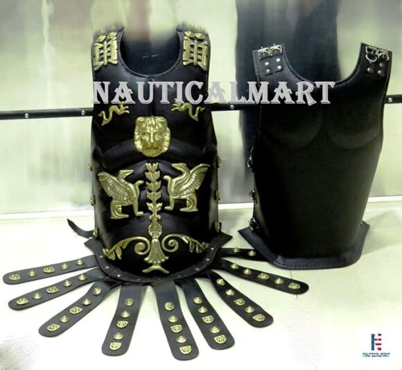 NauticalMart Leather Medieval Muscle Armor Collectible Wearable Roman Heavy Chest Plate Armor - Image 4