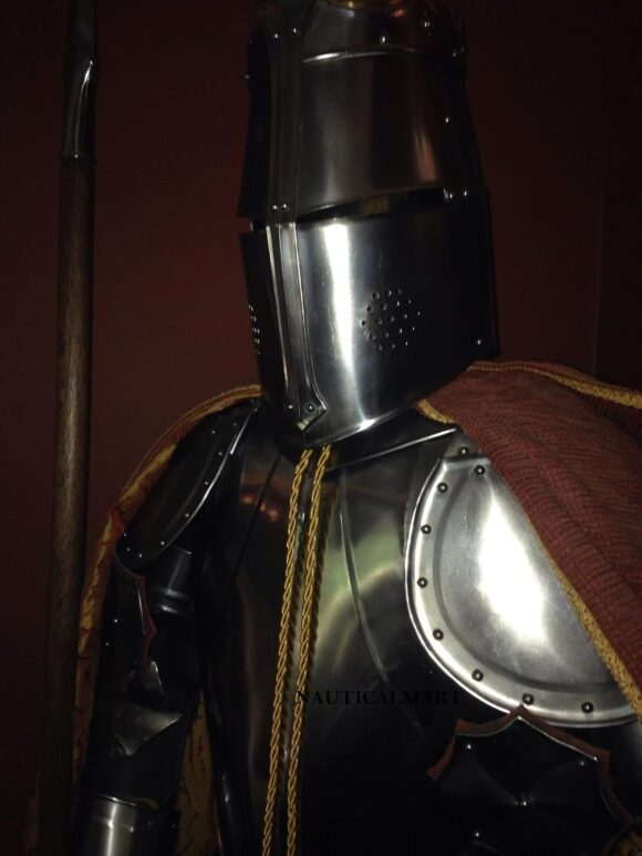 Medieval Wearable Knight Full Suit of Armor Combat Body Collectible Armor Costume - Image 3