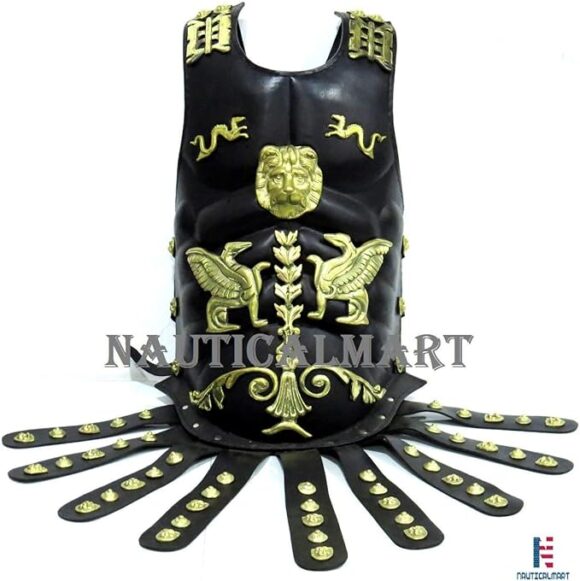 NauticalMart Leather Medieval Muscle Armor Collectible Wearable Roman Heavy Chest Plate Armor - Image 2