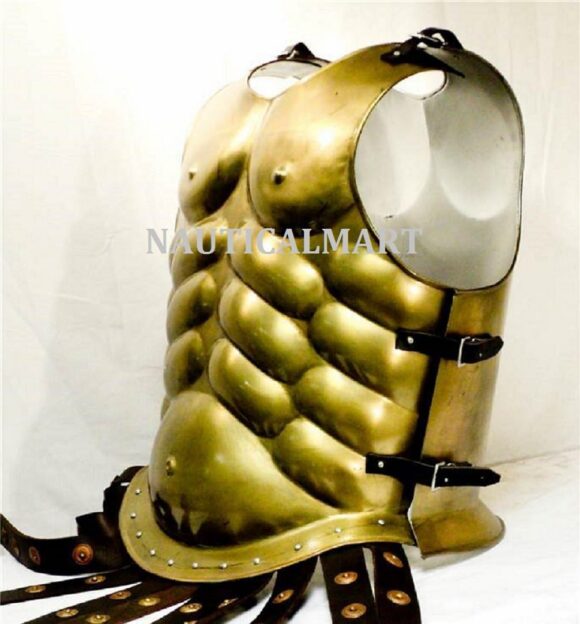 Greek Breastplate Muscle Armor - Brass - Full Size by Nauticalmart - Image 2