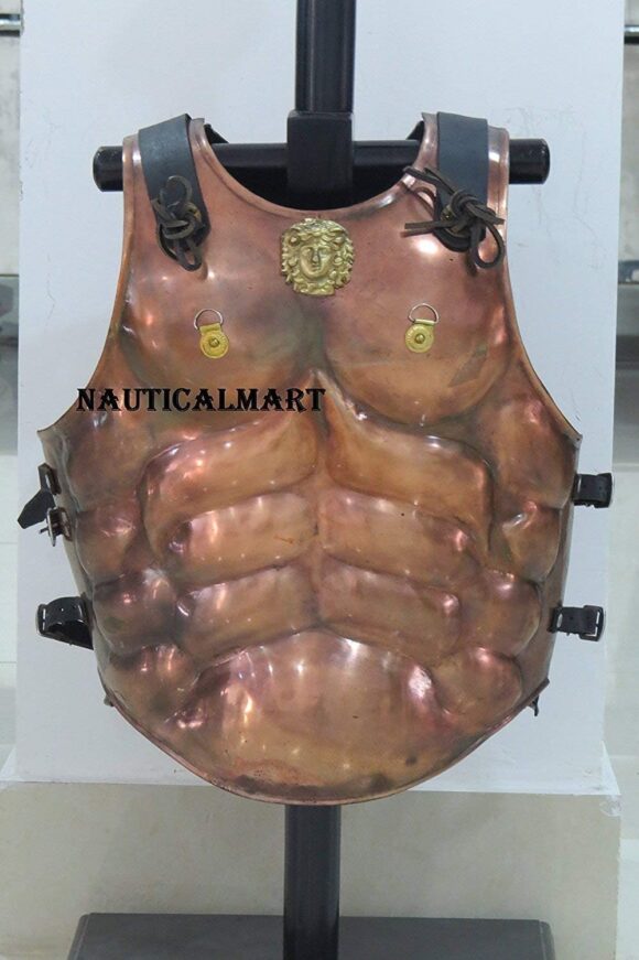 NauticalMart Roman Commander Cuirass Armor Muscle Breastplate - Julius Caesar Emperor Armor (Small)