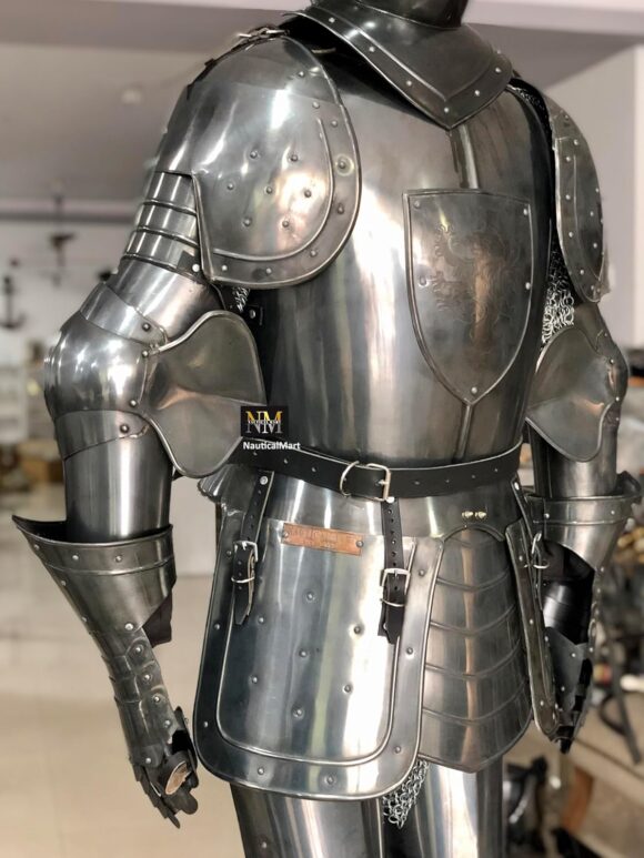 NauticalMart Black Knight Suit of Armor Full Size Aged Antiqued Finish Armor - Image 4