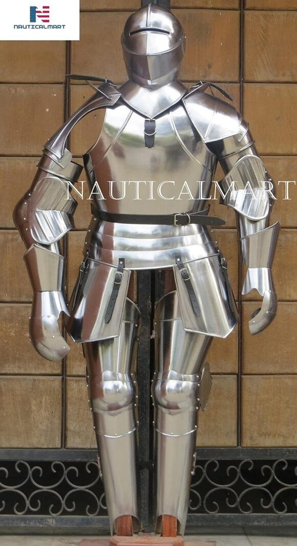 NauticalMart Medieval Full Suit of Armor Reenactment Halloween Knight Armoury LARP Cosplay Costume - Image 4