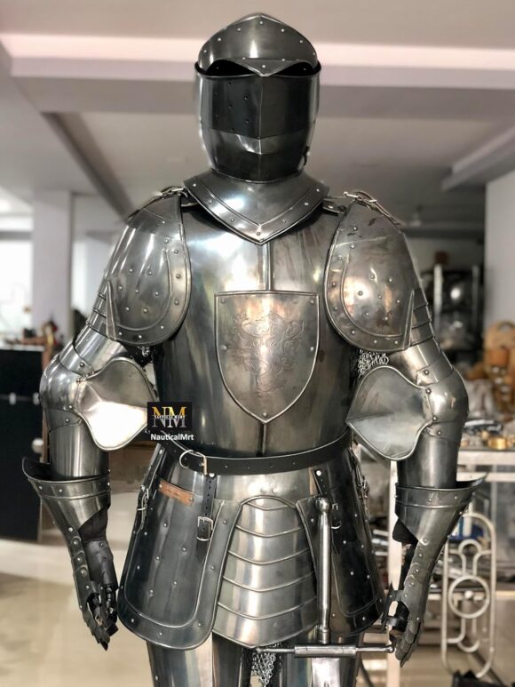 NauticalMart Black Knight Suit of Armor Full Size Aged Antiqued Finish Armor - Image 7