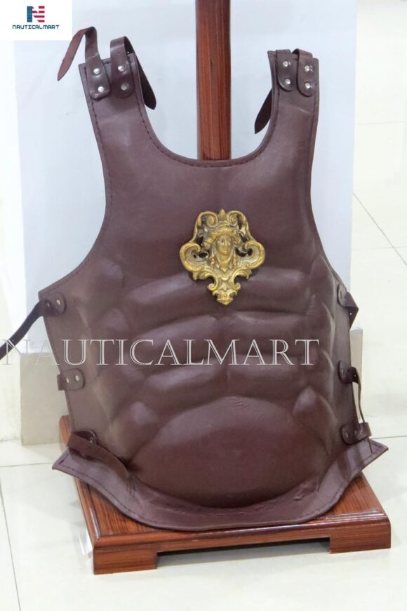 NauticalMart Medieval Leather Cuirass Heavy Chest Plate Armor Roman Muscle Armor - Image 4