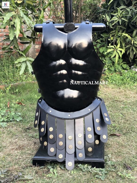 NauticalMart Medieval Black Greek Royal Muscle Armor Costume - Image 4