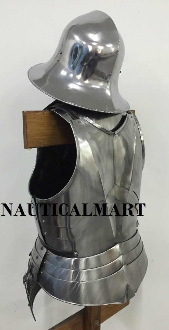 NauticalMart Renaissance Medieval Breastplate with Helmet Adult Costume - Image 2