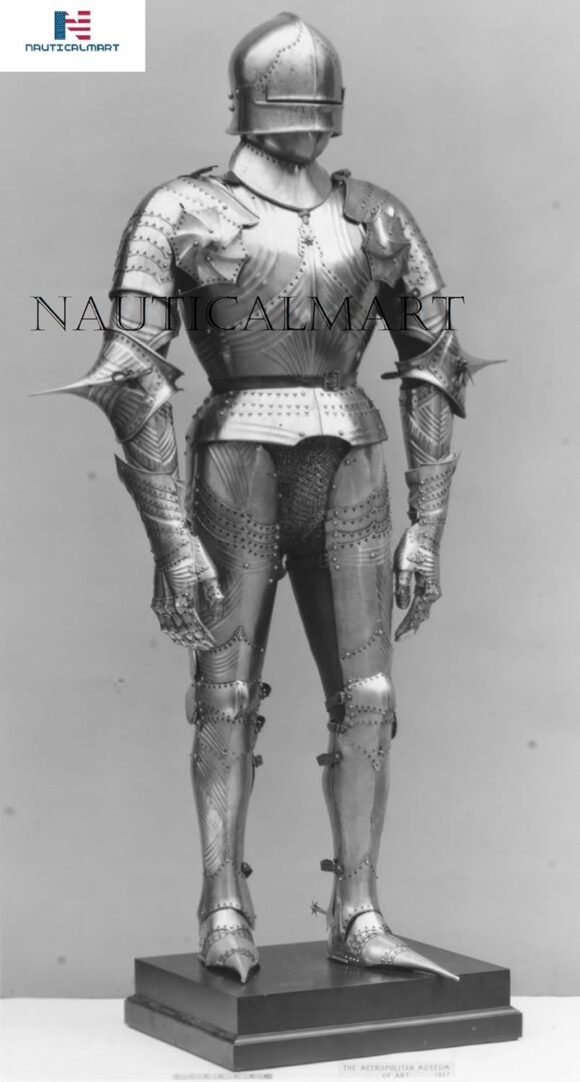 NauticalMart Medieval German Gothic Full Body Suit of Armor LARP Halloween Costume - Image 2