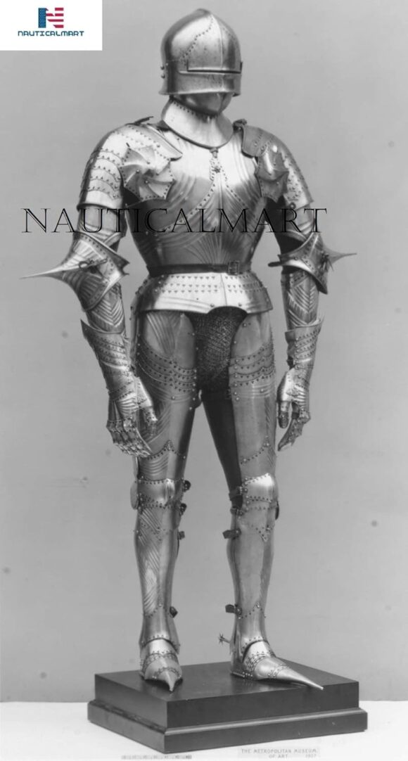 NauticalMart Medieval German Gothic Full Body Suit of Armor LARP Halloween Costume - Image 3