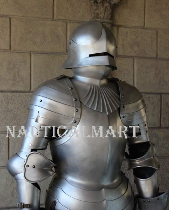 Medieval Gothic Suit of Armour Halloween Costume - Image 3