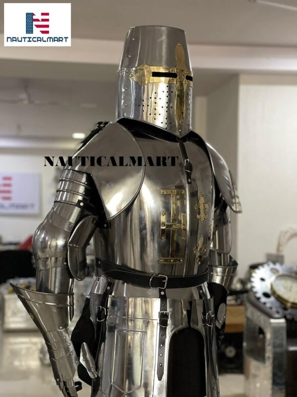 Nautical-Mart Medieval Wearable Knight Crusader Full Suit of Armor Halloween Costume - Image 5